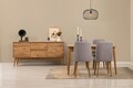 Masa extensibila, Chairs & Console Set (6 Pieces), Vella, Vinuri 01 0701, PAL, Pin Atlantic / Gri
