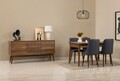 Masa extensibila, Chairs & Console Set (6 Pieces), Vella, Vinuri 01 1048, PAL, Nuc / Albastru închis