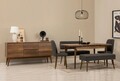 Masa extensibila, Chairs & Console Set (6 Pieces), Vella, Banca Vina 04 1053, PAL, Nuc / Antracit