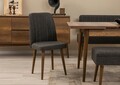 Masa extensibila, Chairs & Console Set (6 Pieces), Vella, Banca Vina 04 1053, PAL, Nuc / Antracit