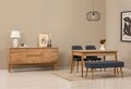 Masa extensibila, Chairs & Console Set (5 Pieces), Vella, Vinuri 02 1048, PAL, Pin Atlantic / Albastru închis