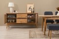 Masa extensibila, Chairs & Console Set (5 Pieces), Vella, Vinuri 02 1048, PAL, Pin Atlantic / Albastru închis