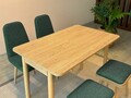 Set masa extensibila si 4 scaune, Vella, Vina Mini 02 1070, PAL, Stejar / Verde