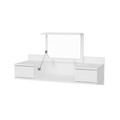 Masa de machiaj, Hanah Home, Zenn, 100x62x38.9 cm, Alb