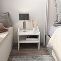 Noptiera, Zena Home, Adin, 45x45x35 cm, PAL, Alb