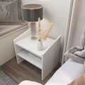 Noptiera, Zena Home, Adin, 45x45x35 cm, PAL, Alb