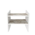 Noptiera, Zena Home, Adin, 45x45x35 cm, PAL, Alb / Efes