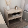 Noptiera, Zena Home, Adin, 45x45x35 cm, PAL, Bej