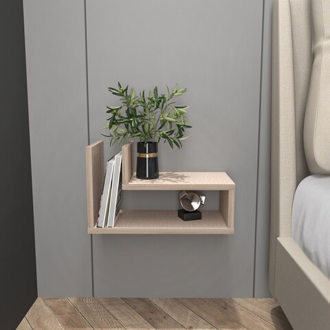 Noptiera, Zena Home, Lara, 45x26 cm, PAL, Bej