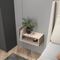 Noptiera, Zena Home, Lara, 45x26 cm, PAL, Bej