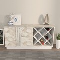 Bufet, Zena Home, Luna, 148x70x40 cm, PAL, Alb / Efes