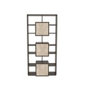 Corp biblioteca, Zena Home, Monaco, 85x176x20 cm, PAL, Nuc / Travertin