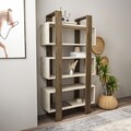Corp biblioteca, Zena Home, Reina, 80x150x.29 cm, PAL, Nuc / Travertin