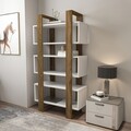 Corp biblioteca, Zena Home, Reina, 80x150x.29 cm, PAL, Nuc/Alb