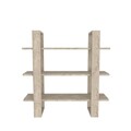 Raft de perete, Zena Home, Suno, 90x90x22 cm, PAL, Travertin