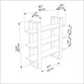 Raft de perete, Zena Home, Suno, 90x90x22 cm, PAL, Travertin