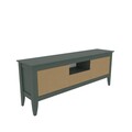 Comoda TV, Zena Home, Verde Modern, 150x59x35 cm, PAL, Verde / Hazeran