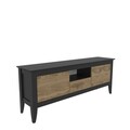 Comoda TV, Zena Home, Verde Modern, 150x59x35 cm, PAL, Stejar negru / Oud