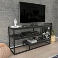 Comoda TV, Zena Home, Lorin, PAL, Alb/Negru