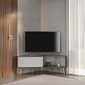 Comoda TV, Zena Home, Mora, 140x54x45 cm, PAL, Antracit/Alb