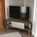 Comoda TV, Zena Home, Mora, 140x54x45 cm, PAL, Nuc/Alb