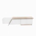 Comoda TV, Zena Home, Zonas, 180x28 cm, PAL, Alb / Cordoba