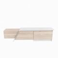 Comoda TV, Zena Home, Zonas, 180x28 cm, PAL, Cordoba / Alb