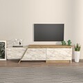 Comoda TV, Zena Home, Zonas, 180x28 cm, PAL, Stejar Oud / Efes