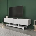 Comoda TV, Zena Home, Tera, 160x46 cm, PAL, Alb
