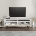 Comoda TV, Zena Home, Flay, 140x53 cm, PAL, Alb / Bej