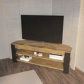 Comoda TV, Zena Home, Rita, 120x42x35 cm, PAL, Stejar Oud / Antracit