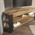 Comoda TV, Zena Home, Rita, 120x42x35 cm, PAL, Stejar Oud / Antracit