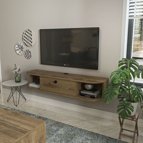 Comoda TV, Zena Home, Ibarra, 120x23 cm, PAL, Maro