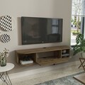 Comoda TV, Zena Home, Ibarra, 120x23 cm, PAL, Maro