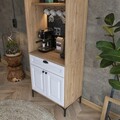 Dulap multifunctional, Rani, JE156, 70x170 cm, PAL, Nuc/Alb