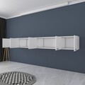Dulap de perete, Rani, BA132, 243x45x48 cm, PAL, Alb