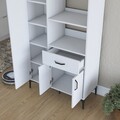 Dulap multifunctional, Rani, JE165, 90x198 cm, PAL, Alb