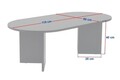 Masuta de cafea, Nordure, Sable, 119x40x60 cm, PAL, Maro