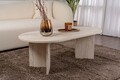 Masuta de cafea, Nordure, Sable, 119x40x60 cm, PAL, Travertin