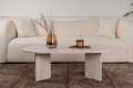 Masuta de cafea, Nordure, Sable, 119x40x60 cm, PAL, Travertin