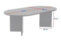 Masuta de cafea, Nordure, Sable, 119x40x60 cm, PAL, Travertin