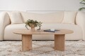 Masuta de cafea, Nordure, Sable, 119x40x60 cm, PAL, Maro