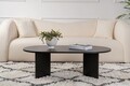 Masuta de cafea, Nordure, Sable, 119x40x60 cm, PAL, Negru