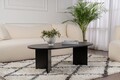 Masuta de cafea, Nordure, Sable, 119x40x60 cm, PAL, Negru