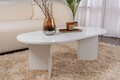 Masuta de cafea, Nordure, Sable, 119x40x60 cm, PAL, Alb