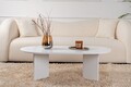 Masuta de cafea, Nordure, Sable, 119x40x60 cm, PAL, Alb