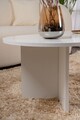 Masuta de cafea, Nordure, Sable, 119x40x60 cm, PAL, Alb