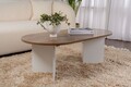Masuta de cafea, Nordure, Sable, 119x40x60 cm, PAL, Nuc/Alb