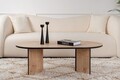 Masuta de cafea, Nordure, Sable, 119x40x60 cm, PAL, Stejar safir / negru