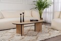 Masuta de cafea, Nordure, Sable, 119x40x60 cm, PAL, Stejar safir / negru